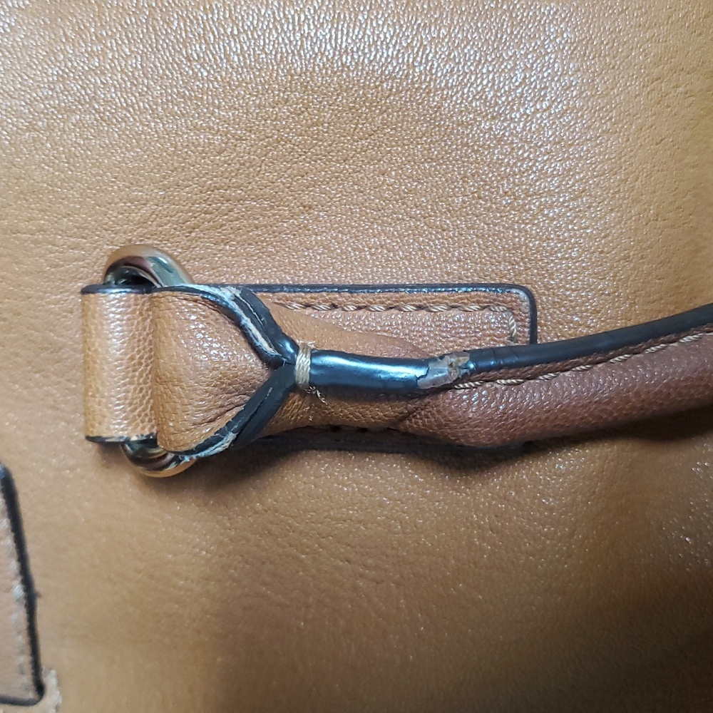 Michael Kors Large Hamilton Leather Satchel Bag - Picture 14 of 15